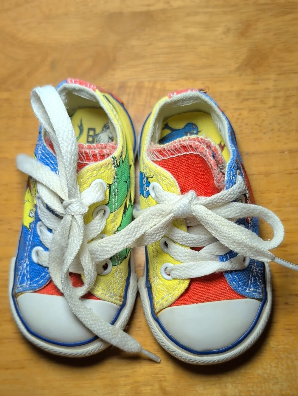 Converse All Star Limited Edition Dr. Seuss Sneakers 1 Fish 2 Fish Toddler US 4
